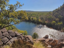 View from the entrance of Nitmulak Gorge in the Northern Territory Australia x 
