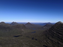 View from the Liathach ridge Torridon Scotland 