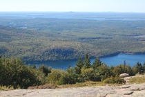 View from the summit Acadia National Park Maine OC X