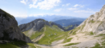 View from the top of Mount Pilatus Alpnach Switzerland 