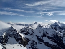 View from the top of Mount Titlis 
