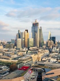 View of downtown London from Saint Pauls Cathedral