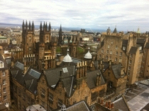 View of Edinburgh from the top the Camera Obscura x