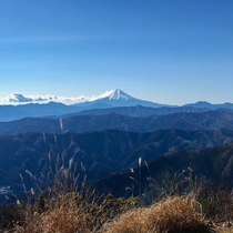 View of Fuji-san from Mount Otake Japan 