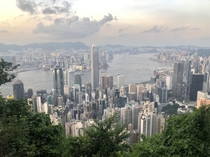 View of Hong Kong from the top of Victoria Peak