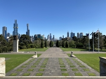 View of Melbourne from the Shrine of Remembrance