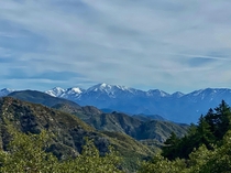 View of Mt San Antonio Old Baldy from Mt Wilson today  x  