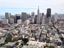 View of San Francisco from Coit Tower 