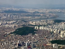 View of Seoul from the South Seoul South Korea 