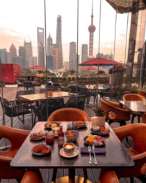 View of Shanghai skyline from W Hotel China