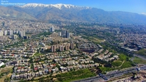 View of Tehran Iran from Milad Tower 