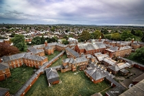 View of the asylum from the clock tower Wales 