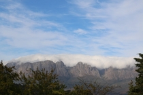 View of the mountains from my back garden in South Africa 