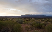 View of the Pine Valley Mountains from Hurricane Utah 