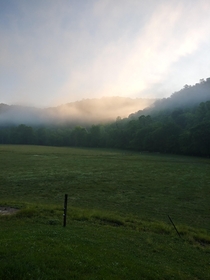 View outside my friends house in rural Kentucky