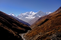 Views along the Annapurna Trail Nepal 