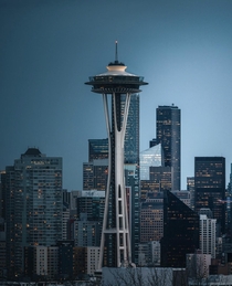 Views from Kerry Park during blue hour Canon D Mark II at mm