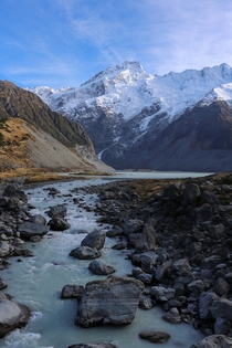 Views of Mount Sefton while hiking in the Hooker Valley NZ OC x