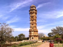 Vijaya Stambha Tower of Victory Chittorgarh INDIA constructed in  by Maharana Kumbha to commemorate his victory over Sultan of Malwa This  ft tall monument is dedicated to lord Vishnu and was a work of architect Jaita and his  sons whose names are carved 