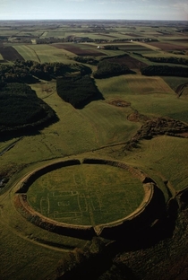 Viking ring castle in Denmark c  AD