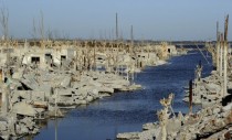 Villa Epecuen Argentina was flooded in  the waters started receding a few years ago 