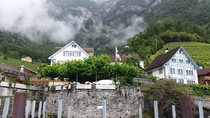 Village of Quinten on Walensee Switzerland 