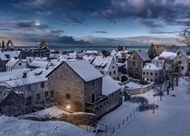 Visby in winter Sweden 