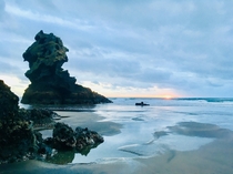 Visisted my friends in Karekare Beach NZ and they took me on a walk up to Mercer Bay caves The scenery is truly amazing here Some OC from the walk 