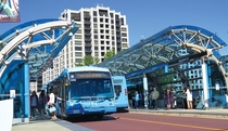 Viva BRT stop in Markham suburb of Toronto