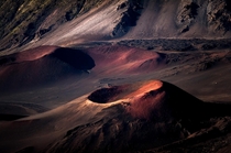 Volcanic sunrise Haleakala Crater Maui 