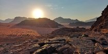 Wadi Rum desert Jordan sunrise 