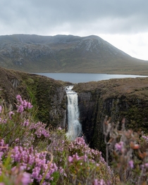 Wailing Widow Falls in the Scottish Highlands Assynt Scotland 