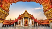 Wat Benchamabophit - Marble Temple in Bangkok Thailand -