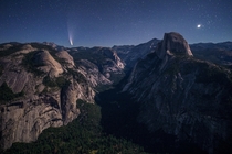 Watching Comet NEOWISE from Glacier Point last summer was one of my favorite nights of the year Yosemite National Park 