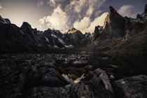 Watching the last light melt away over Mt Monolith and Mt Megalodon Tombstone Territorial Park Canada  madisonkobold