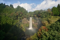 Waterfall Bridge Takachiho Gorge 