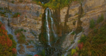 Waterfall in Bear Canyon in Utah 