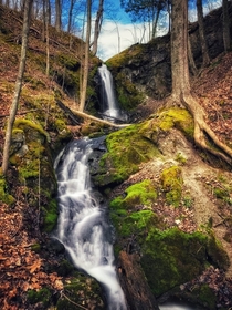 Waterfall in Frontenac Provincial Park Ontario Canada  OC