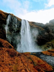 Waterfall In Iceland - Oct  - 
