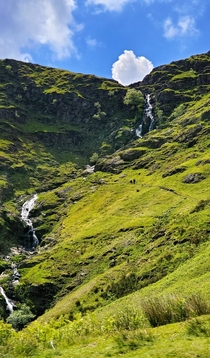 Waterfall in the Lake District UK 