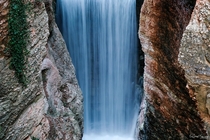 Waterfall in Trento Italy 