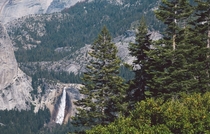 Waterfall in Yosemite National Park 