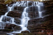 Waterfall inside Cohutta National Forest near the Jacks River Conasauga River area Cisco GA  x