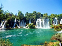 Waterfall Kravice Bosnia and Herzegovina  by Himzo Isic