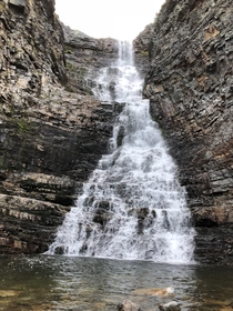 Waterfall of Nattfjelldalen Vads Norway 