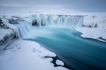 Waterfall of the Gods Goafoss Iceland  by Joshua Holko