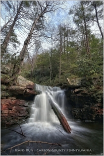 Waterfall  on Jeans Run Carbon County Pennsylvania 