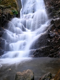 Waterfall on Kew Mae Pan trail Doi Inthanon National Park Thailand 