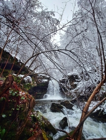 Waterfall Skok in Senokos village Old Mountain Serbia x OC