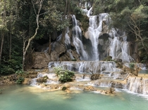 Waterfalls in Louangphabang Laos  